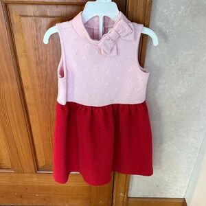 Janie and Jack Pink Top Red Skirt Dress